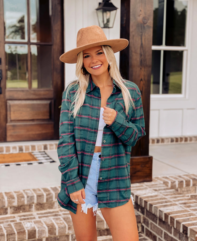 Cabin Fever Flannel - Southern Trends Boutique 