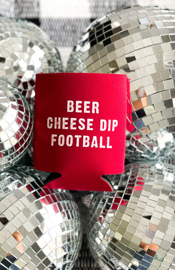 Charlie Southern: Beer, Cheese Dip, Football Drink Sleeve - Southern Trends Boutique 