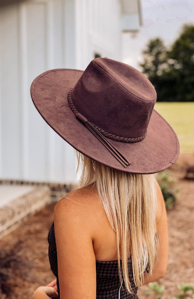 Napa Braided Hat - Chocolate Brown - Southern Trends Boutique 