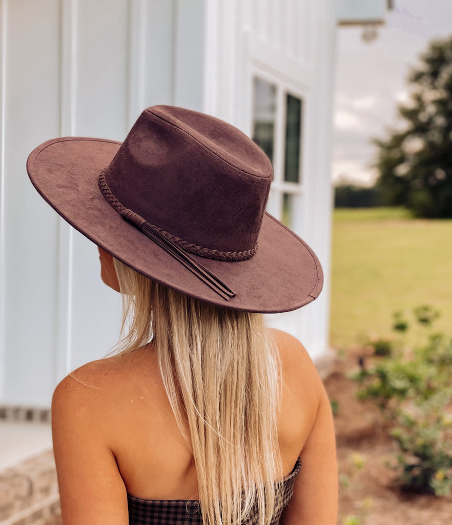 Napa Braided Hat - Chocolate Brown - Southern Trends Boutique 