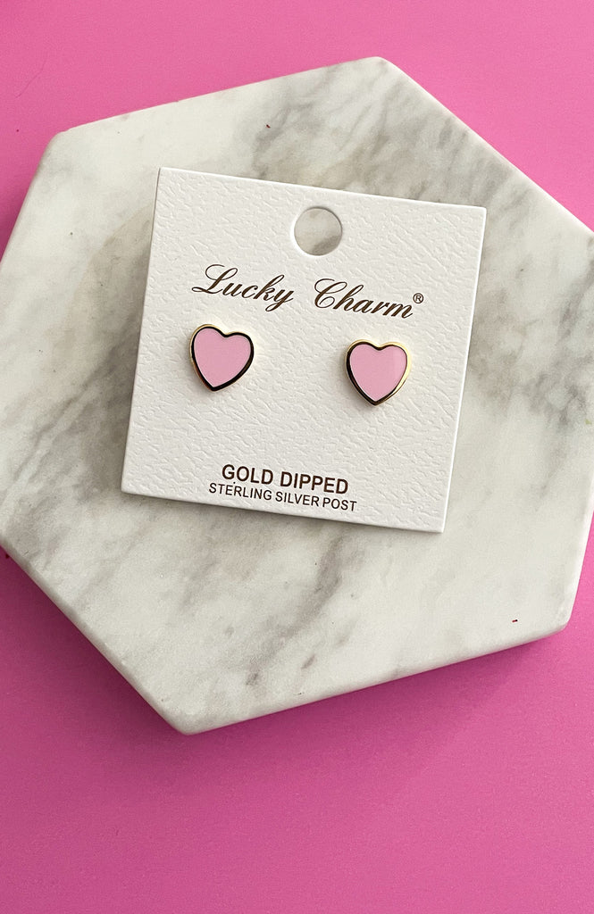 Piece Of My Heart Stud Earrings - Southern Trends Boutique 