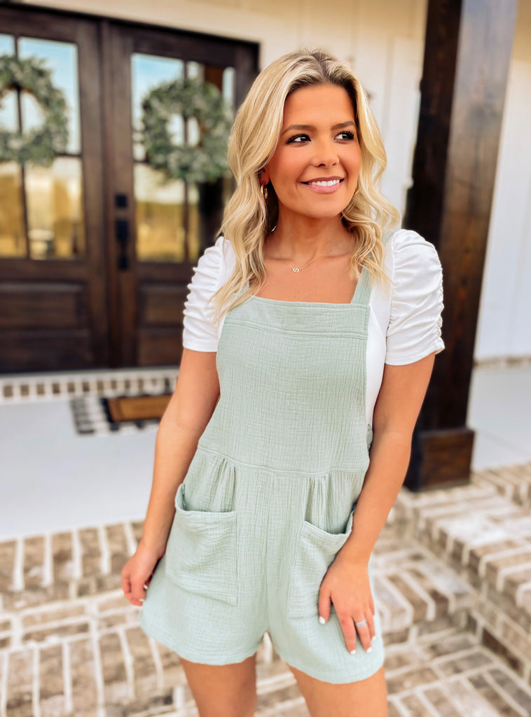 Spring Fever Gauze Romper - Southern Trends Boutique 