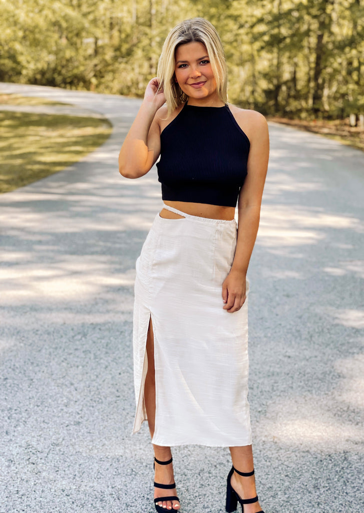 Stay Neutral Midi Skirt - Southern Trends Boutique 
