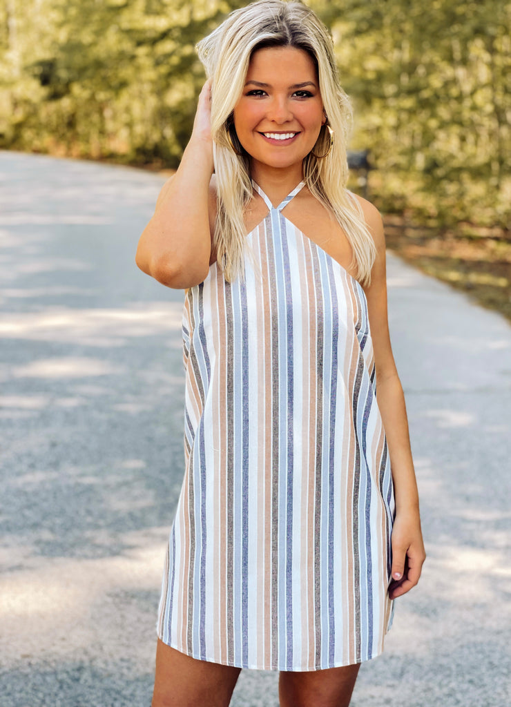 Key West Striped Dress - Southern Trends Boutique 