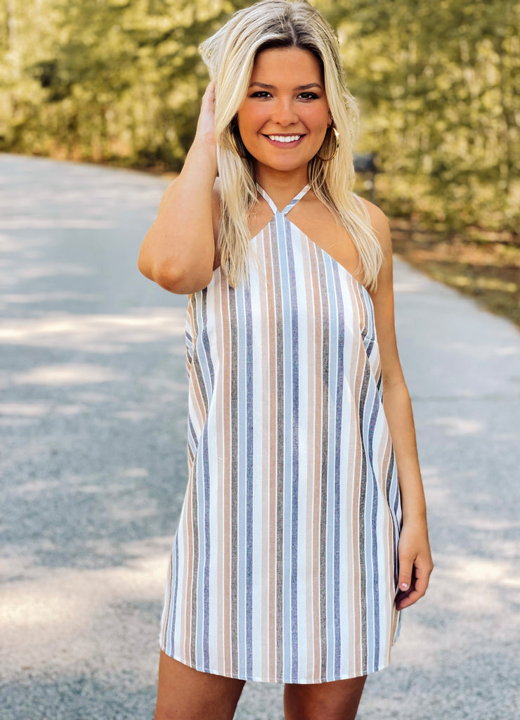 Key West Striped Dress - Southern Trends Boutique 