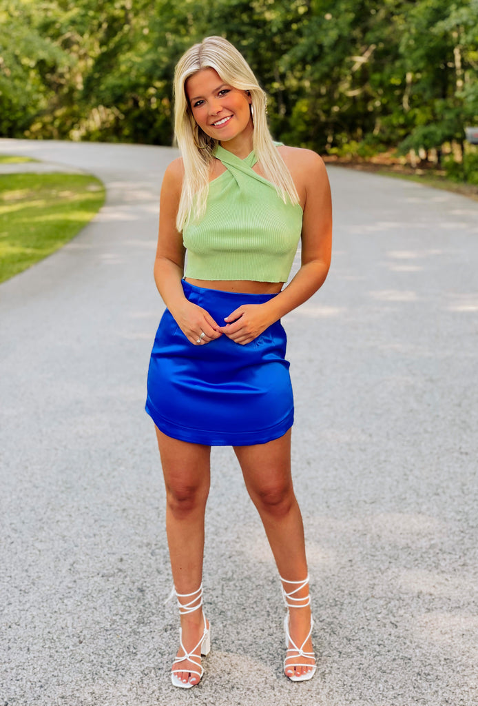 Sweet Escape Crop Top - Light Green - Southern Trends Boutique 