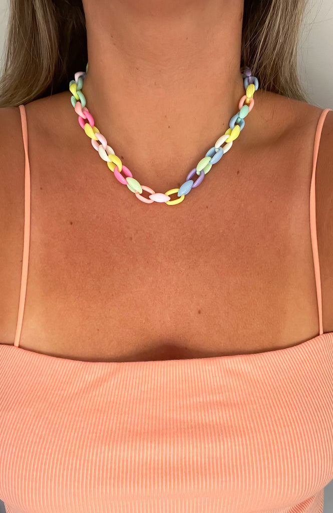 Pastel Link Necklace - Southern Trends Boutique 