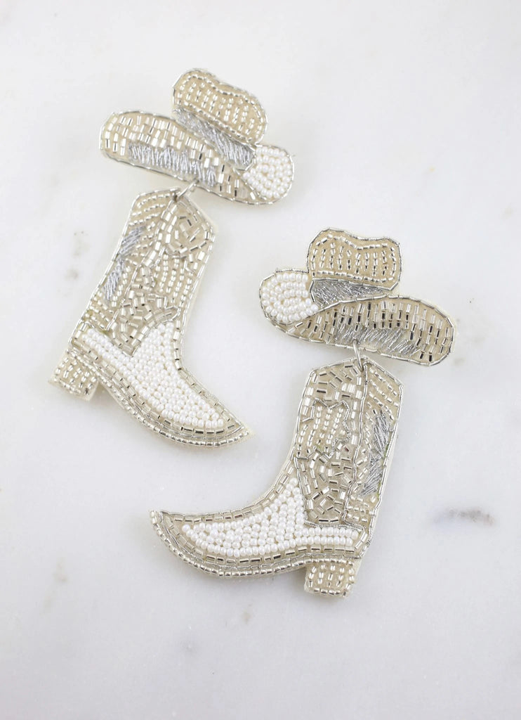 Lets Go Girls Beaded Earrings - Southern Trends Boutique 